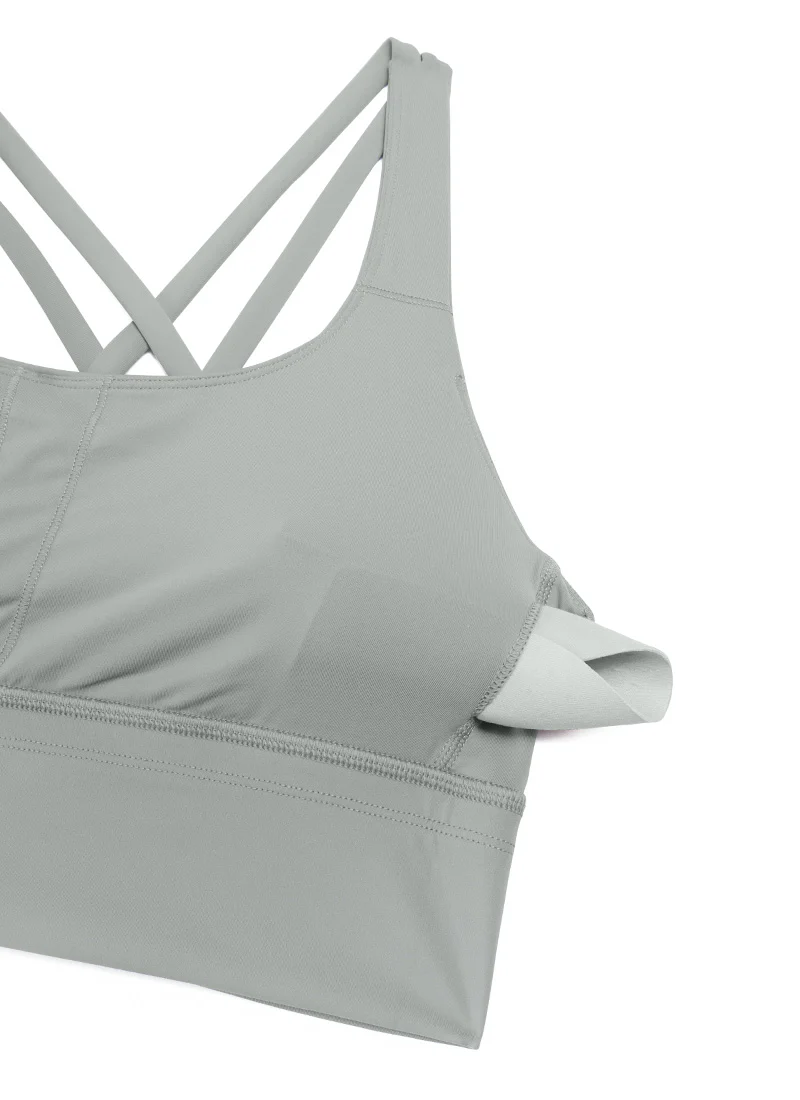 Nakedfeel Longline Criss Cross Back Bra - Image 6