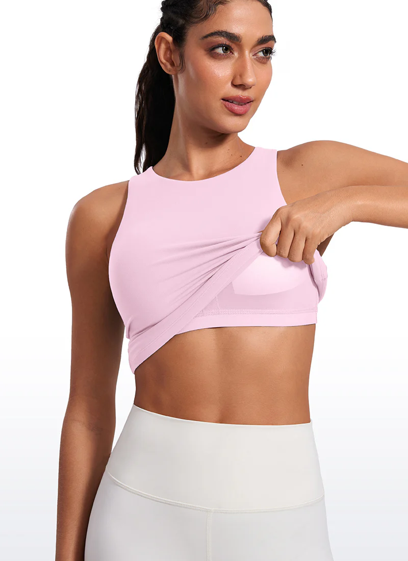 Butterluxe Built in Bra Scoop Neck Tank - Image 41