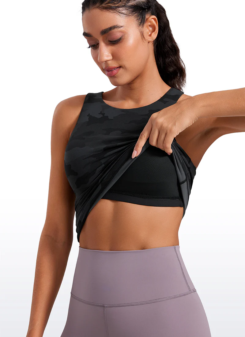 Butterluxe Built in Bra Scoop Neck Tank - Image 50
