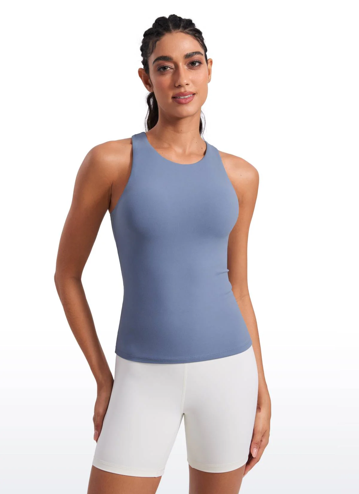 Butterluxe Built in Bra Scoop Neck Tank - Image 51