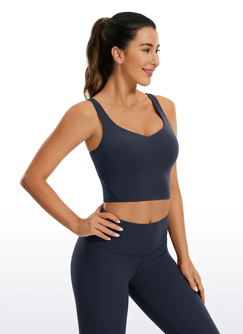 Butterluxe V Neck Built in Bra Tank