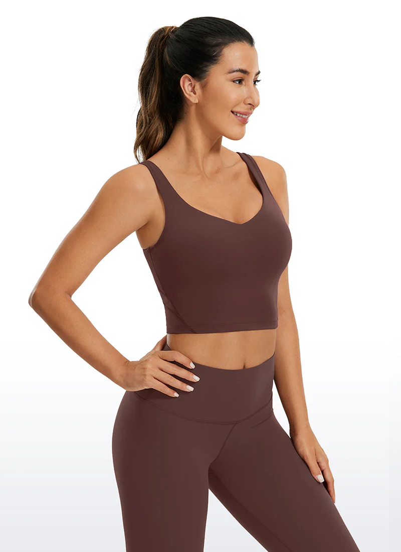 Butterluxe V Neck Built in Bra Tank - Image 11