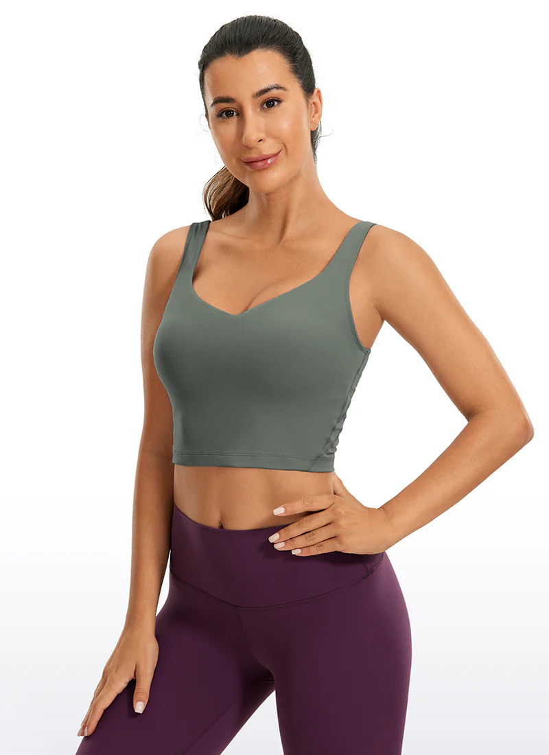 Butterluxe V Neck Built in Bra Tank - Image 14