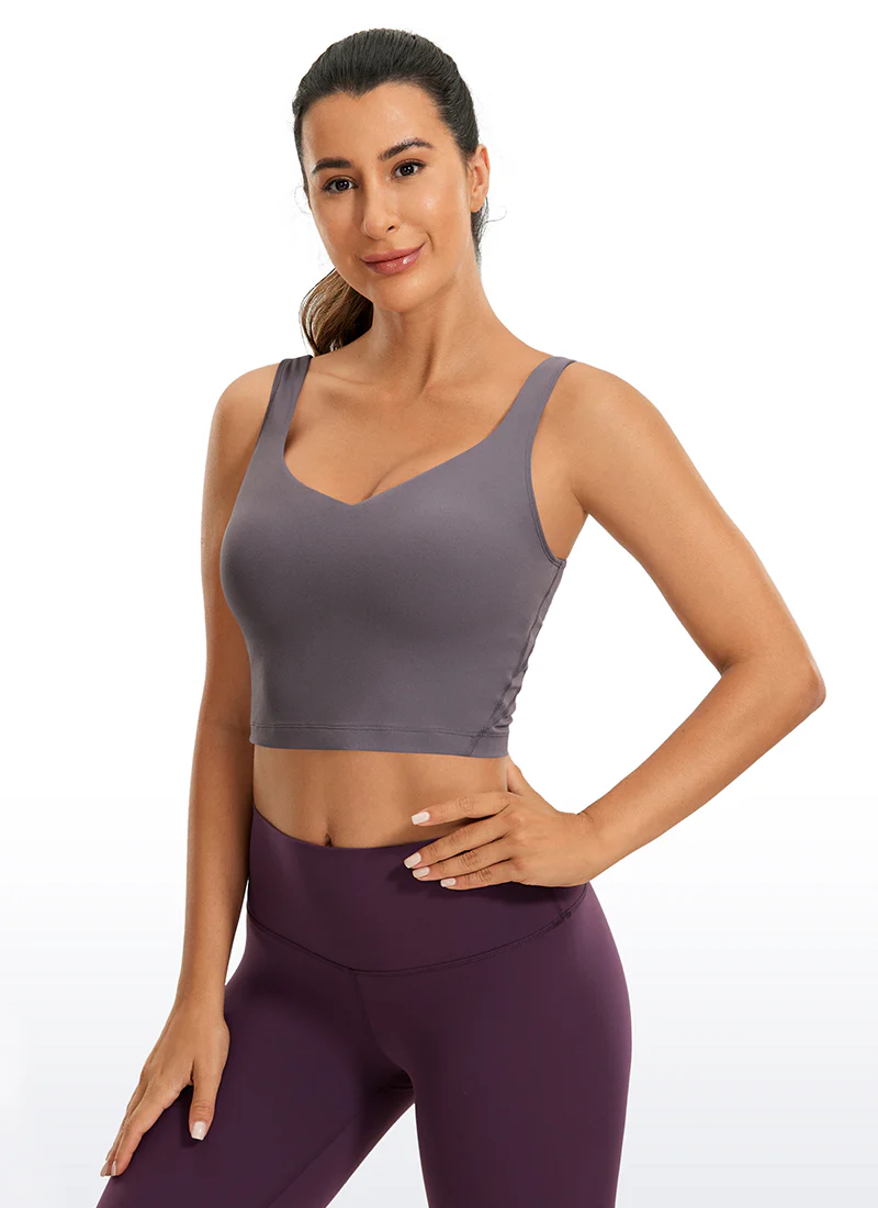 Butterluxe V Neck Built in Bra Tank - Image 17