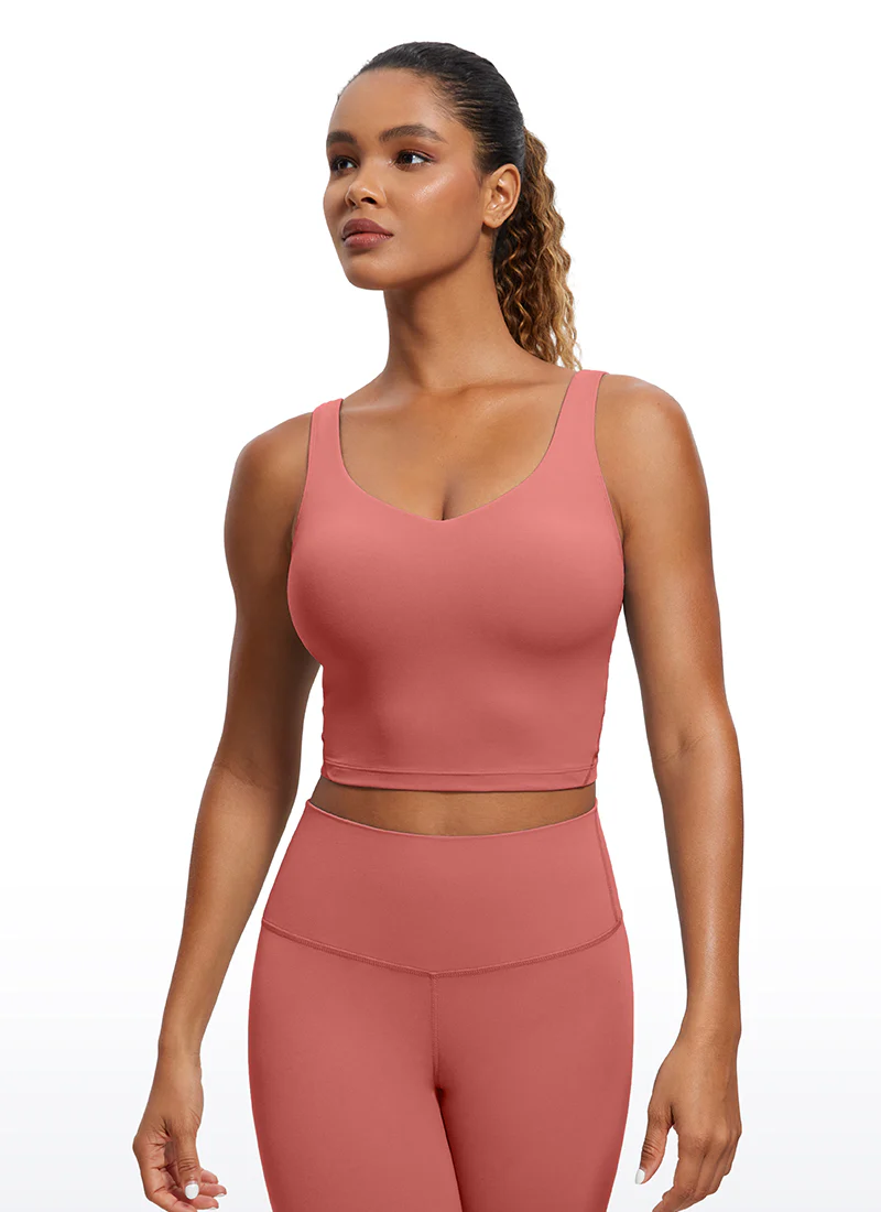 Butterluxe V Neck Built in Bra Tank - Image 20