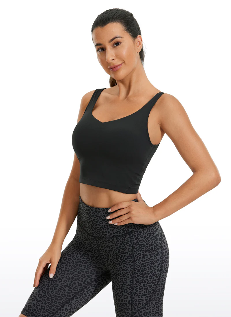 Butterluxe V Neck Built in Bra Tank - Image 7