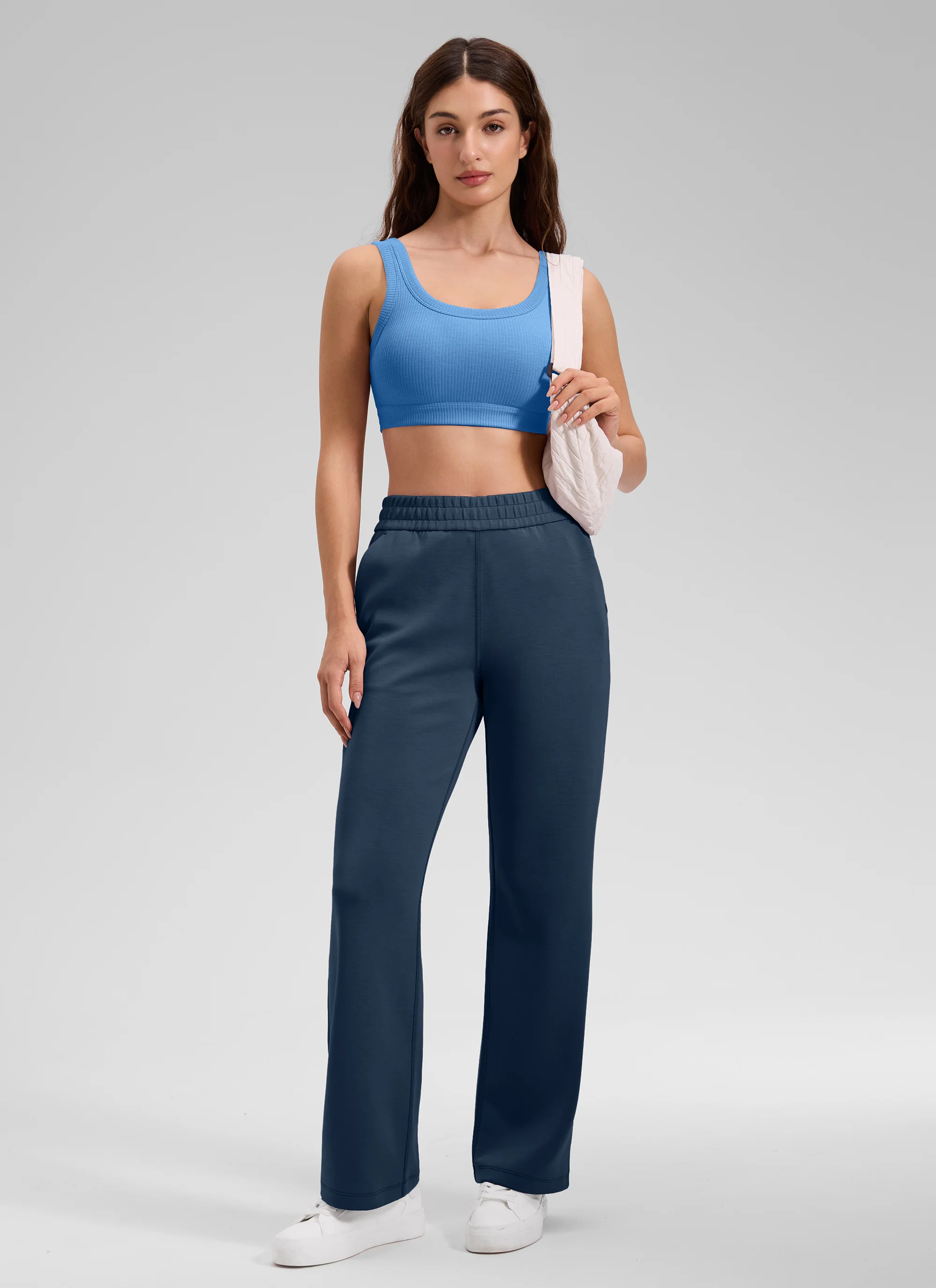 Ribbed U Back Sports Bra - Image 62