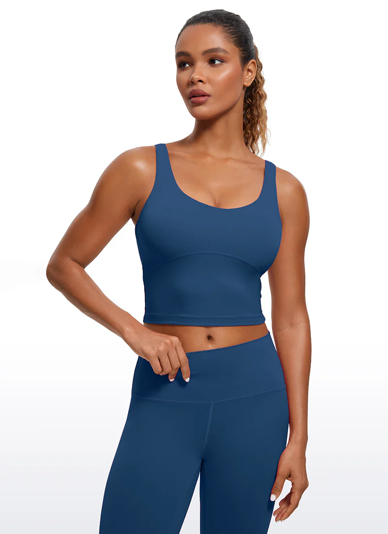 Butterluxe U Back Longline Built-in Bra Tanks - Image 29