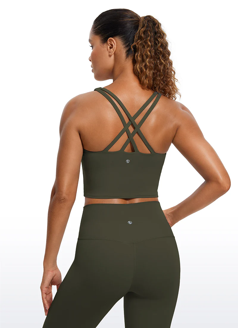 Butterluxe Criss Cross Back Built-in Bra Tanks - Image 14