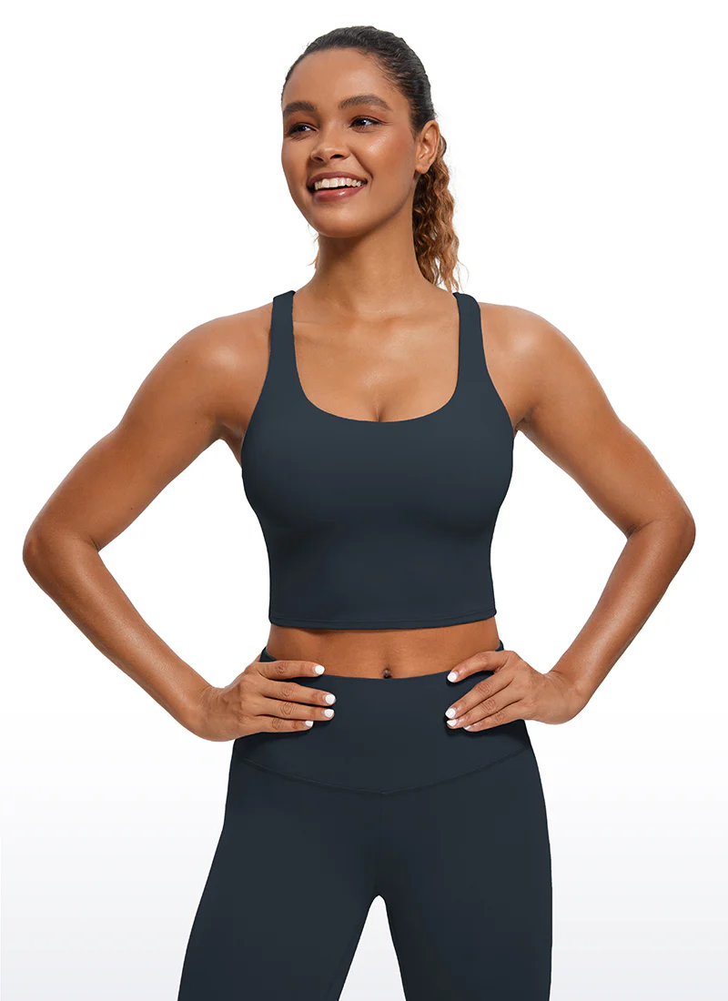 Butterluxe Criss Cross Back Built-in Bra Tanks - Image 16