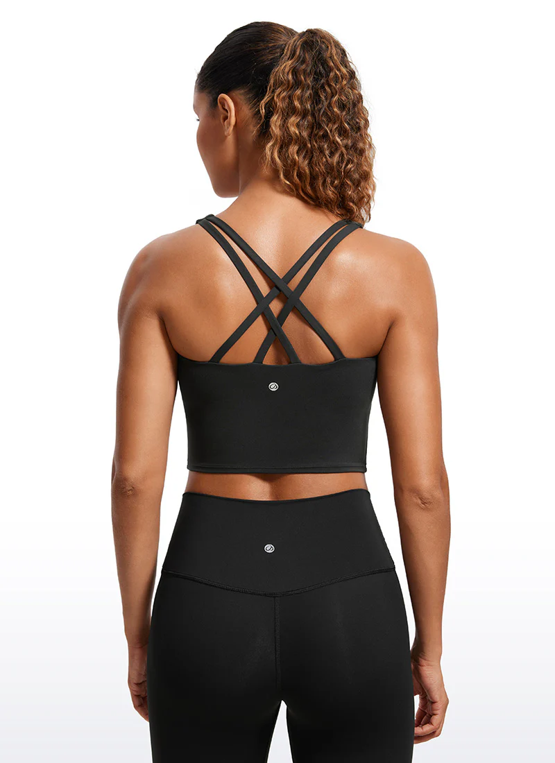 Butterluxe Criss Cross Back Built-in Bra Tanks - Image 5