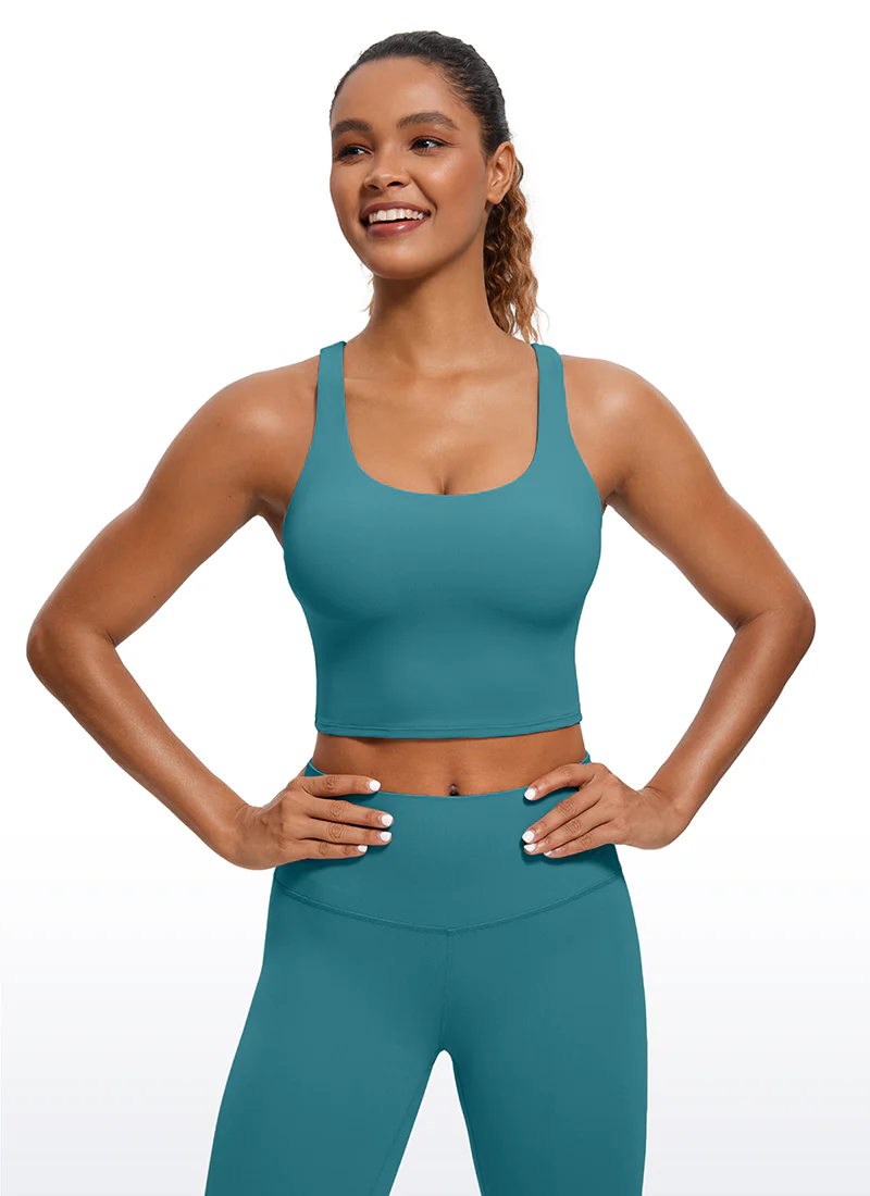 Butterluxe Criss Cross Back Built-in Bra Tanks