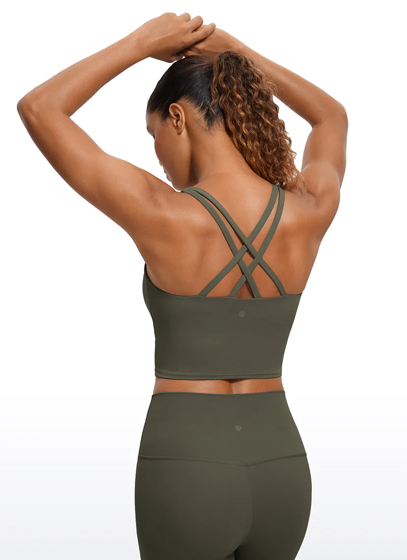 Butterluxe Criss Cross Back Built-in Bra Tanks - Image 2