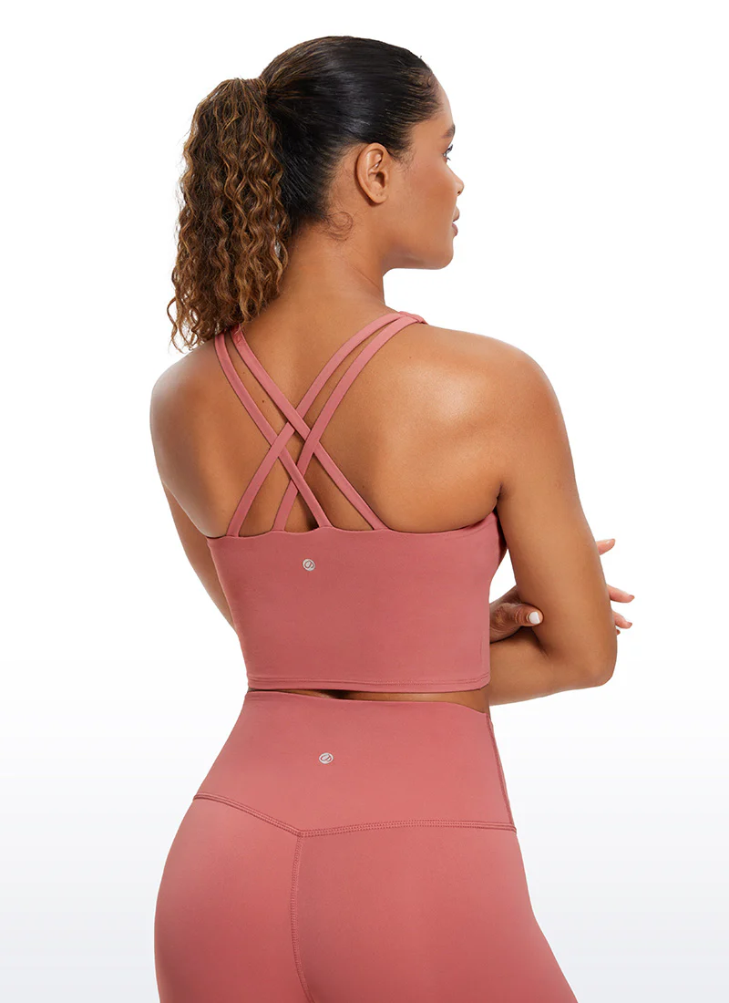 Butterluxe Criss Cross Back Built-in Bra Tanks - Image 5
