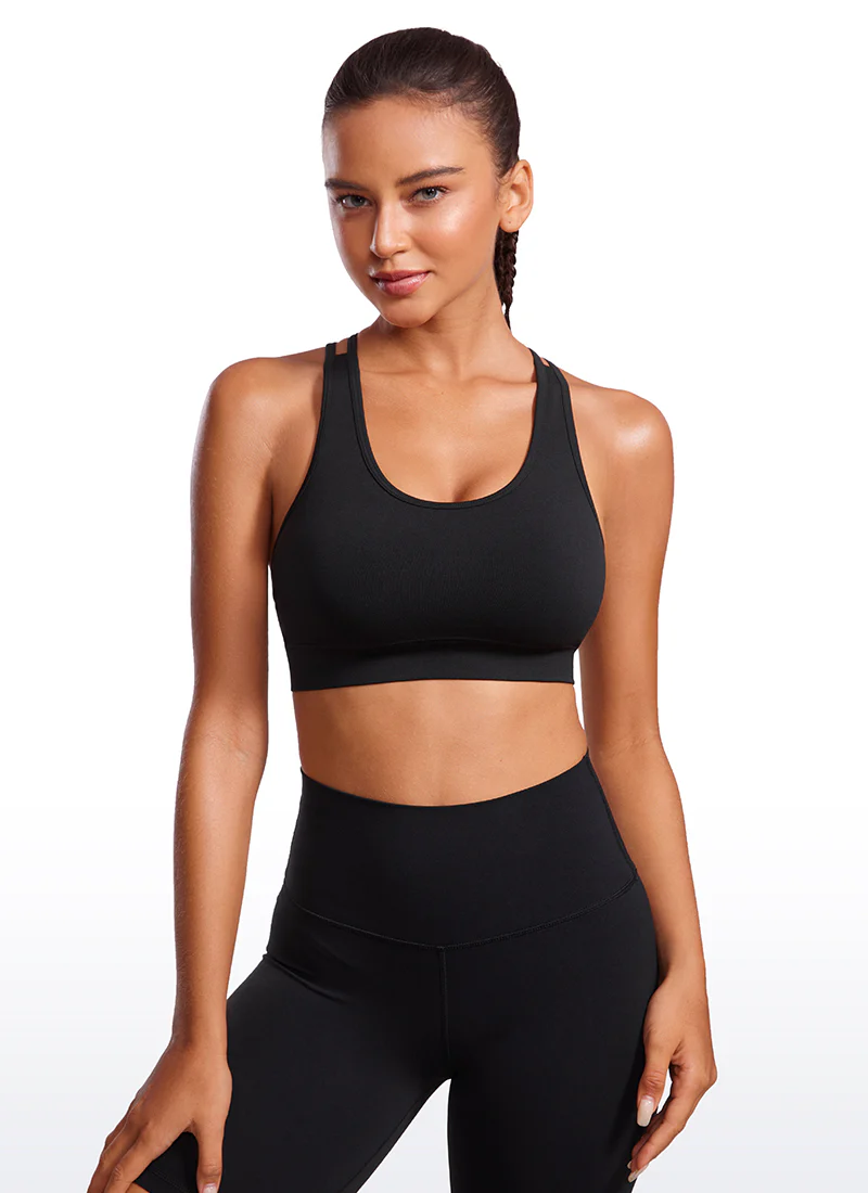 Seamless Strappy Longline Bra Criss Cross Back - Image 12