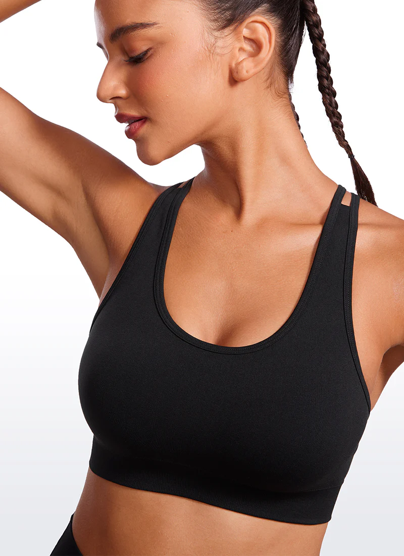 Seamless Strappy Longline Bra Criss Cross Back - Image 14