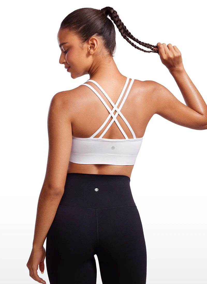 Seamless Strappy Longline Bra Criss Cross Back - Image 16