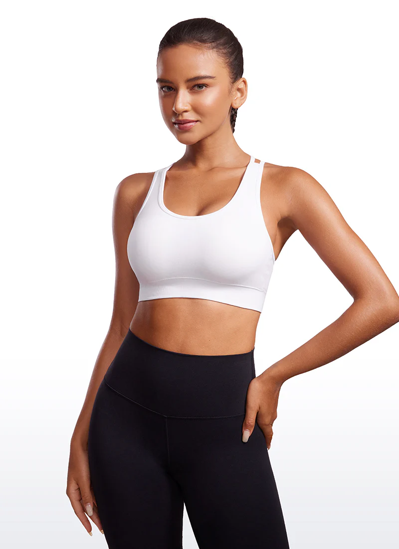 Seamless Strappy Longline Bra Criss Cross Back - Image 17