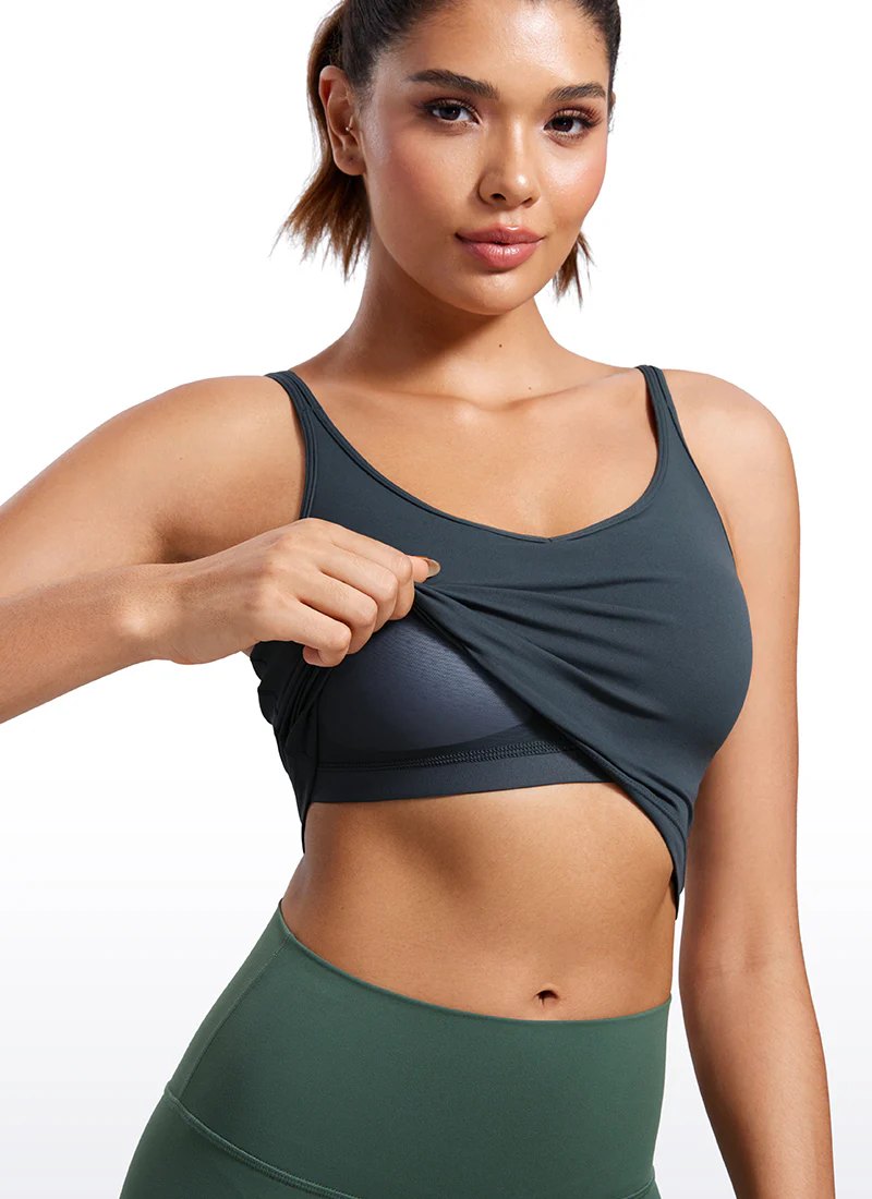 Butterluxe-Light V Neck Longline Sports Bra - Image 29