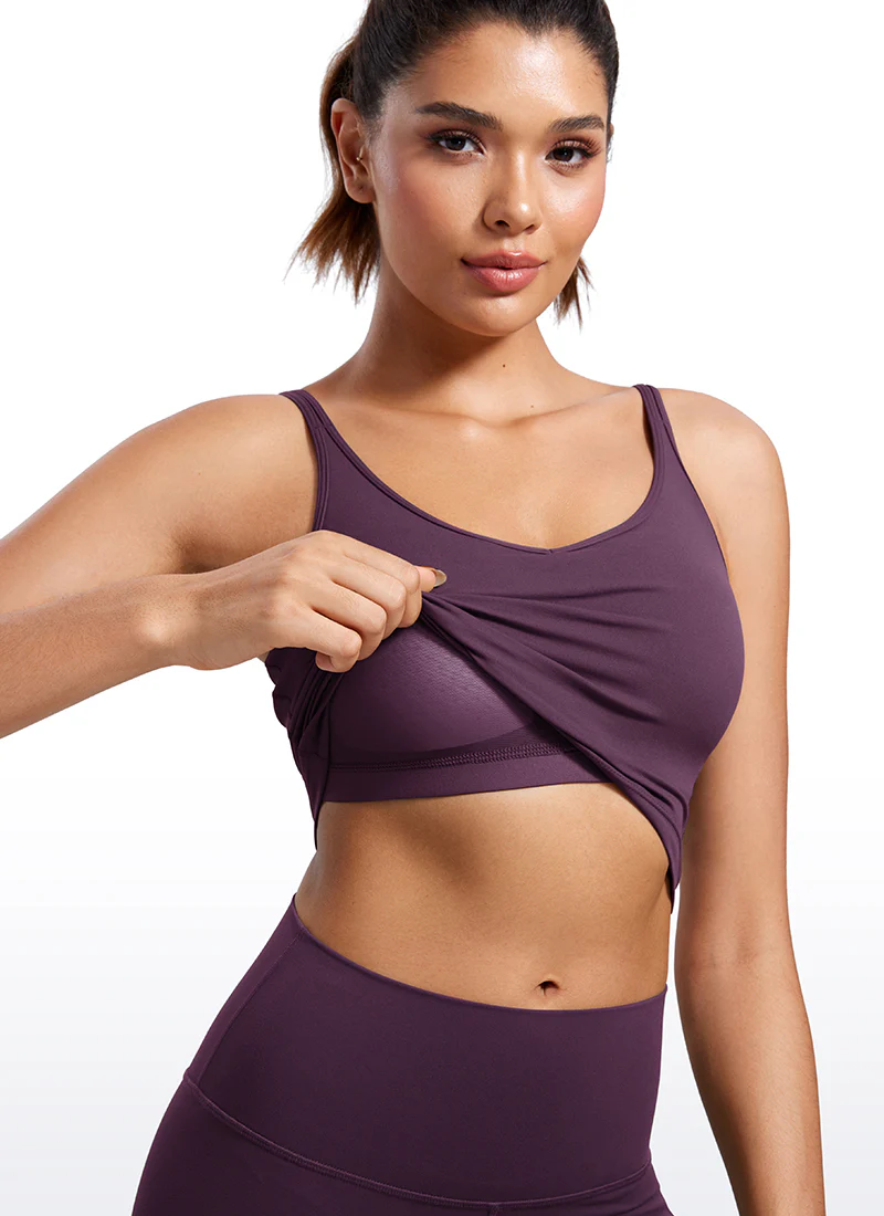 Butterluxe-Light V Neck Longline Sports Bra - Image 33