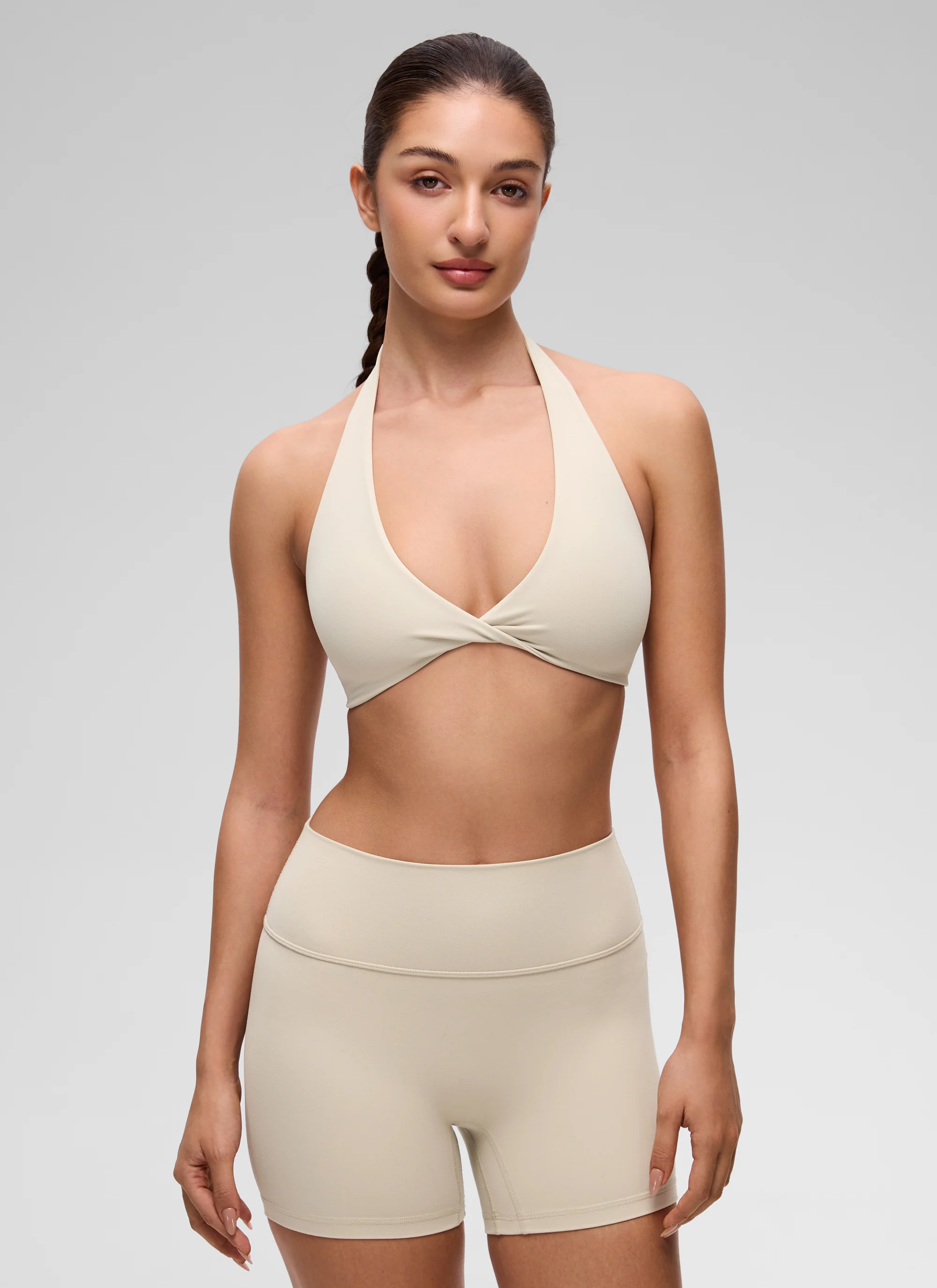 Butterluxe Double Lined Twist Halter Sports Bra - Image 19