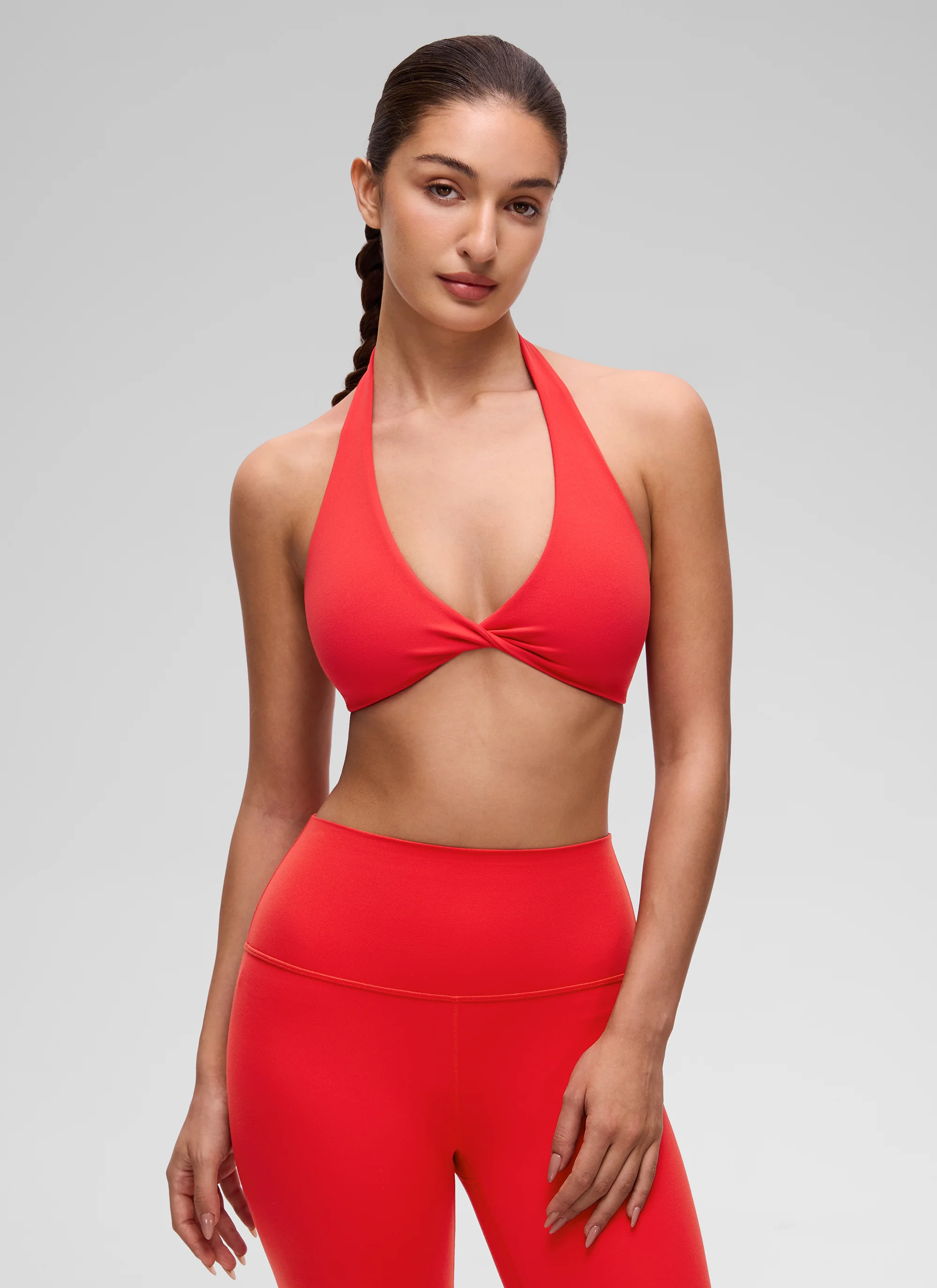 Butterluxe Double Lined Twist Halter Sports Bra - Image 23