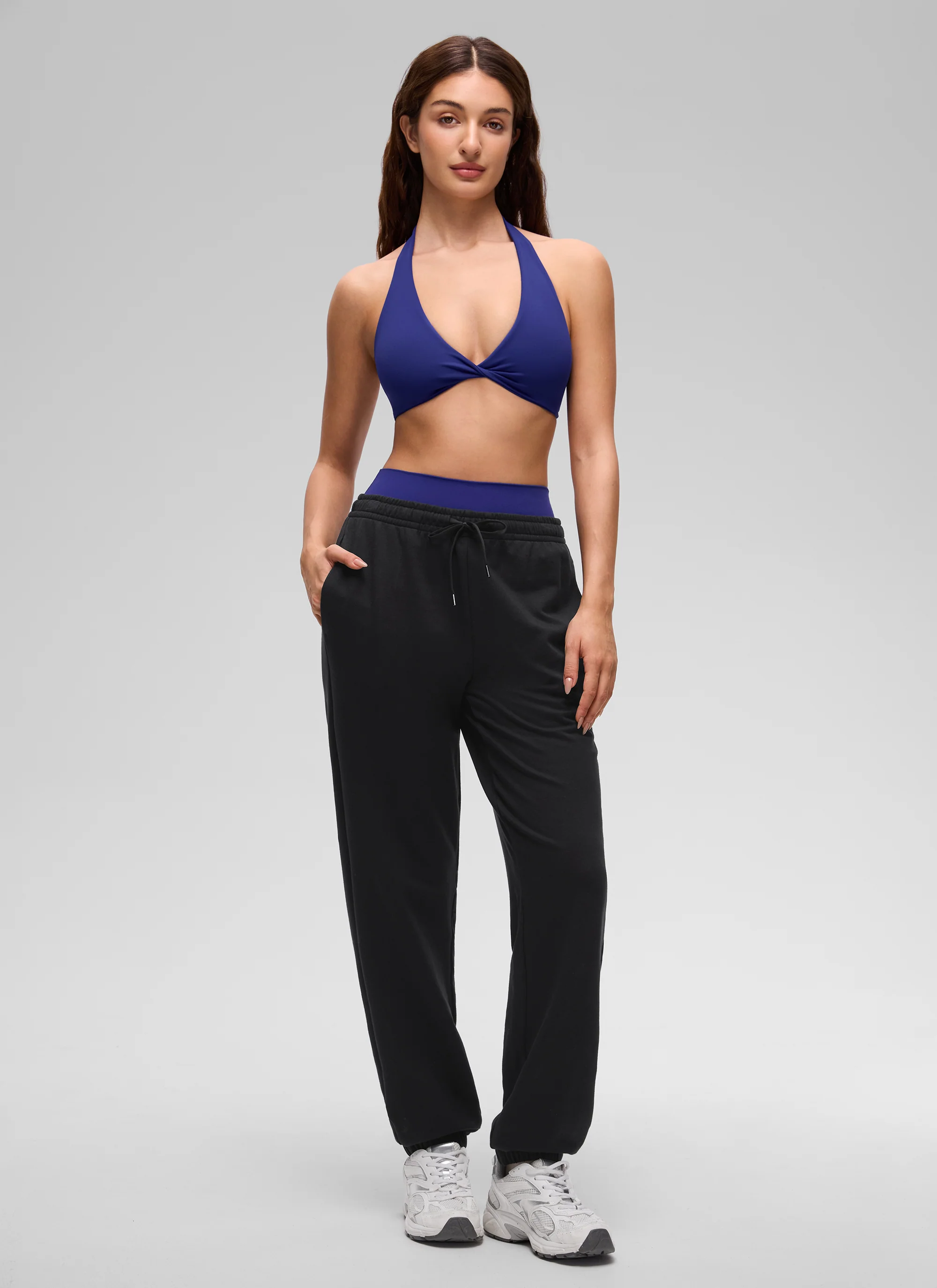 Butterluxe Double Lined Twist Halter Sports Bra - Image 30