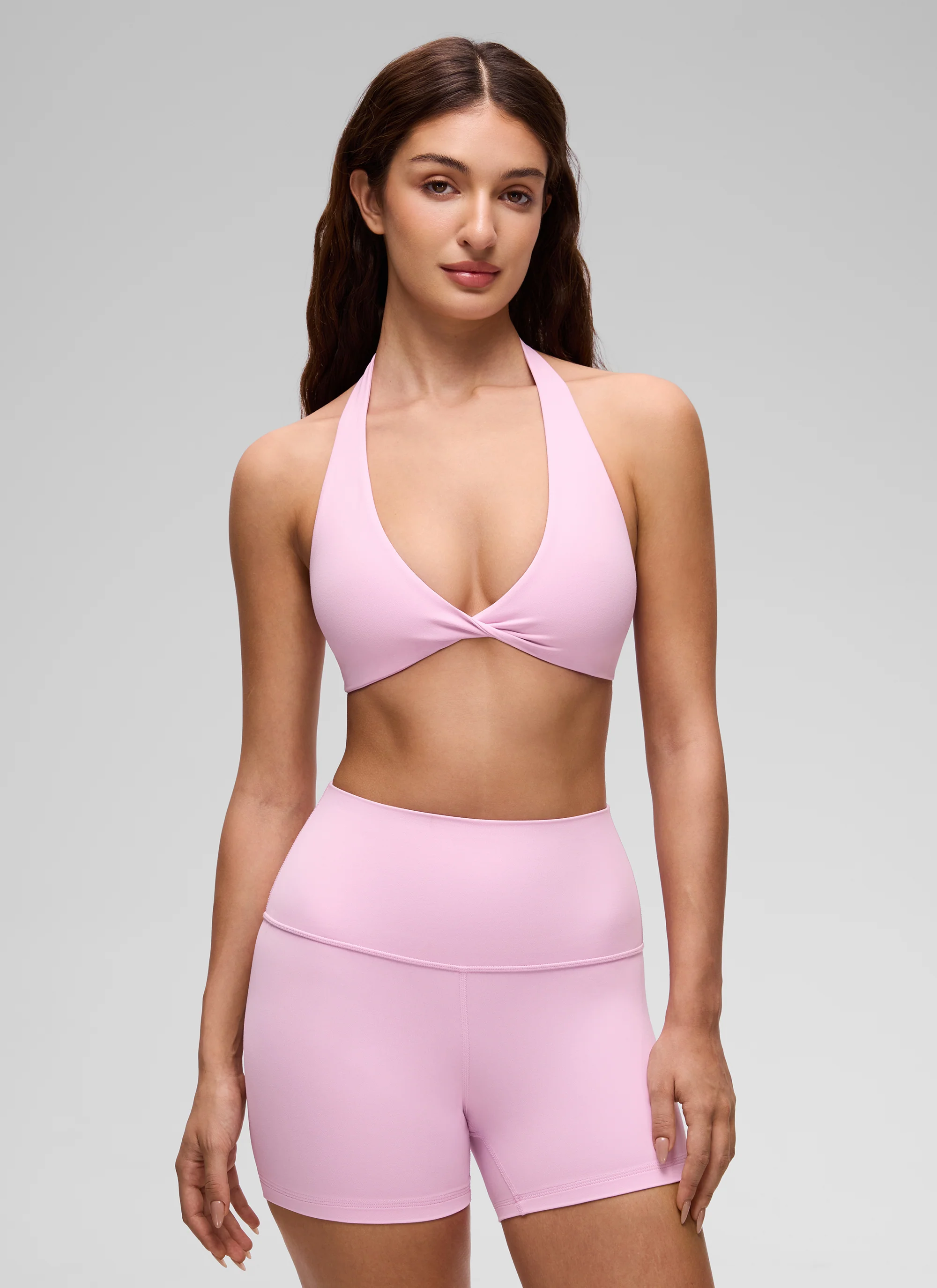 Butterluxe Double Lined Twist Halter Sports Bra - Image 32