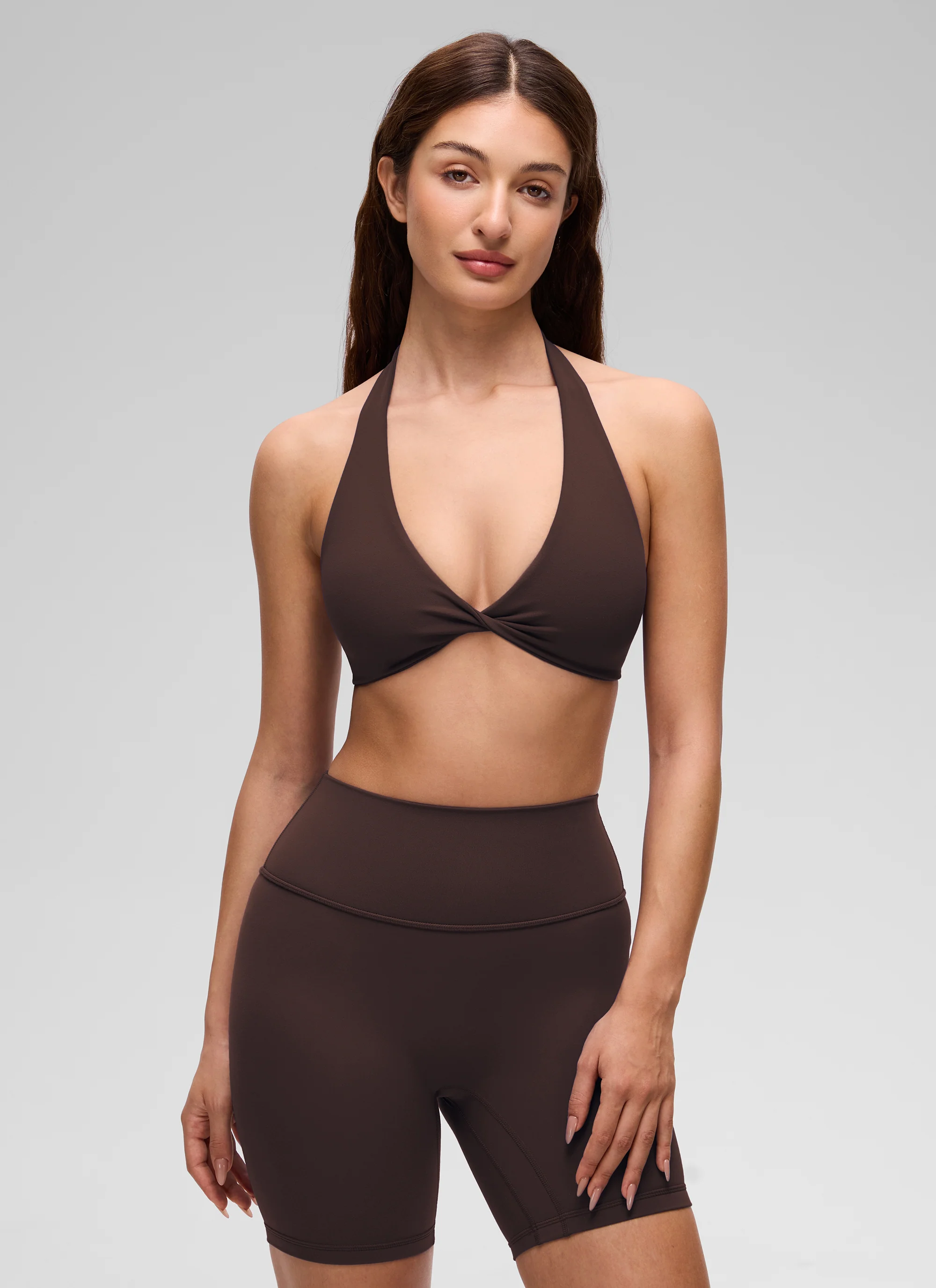 Butterluxe Double Lined Twist Halter Sports Bra - Image 5