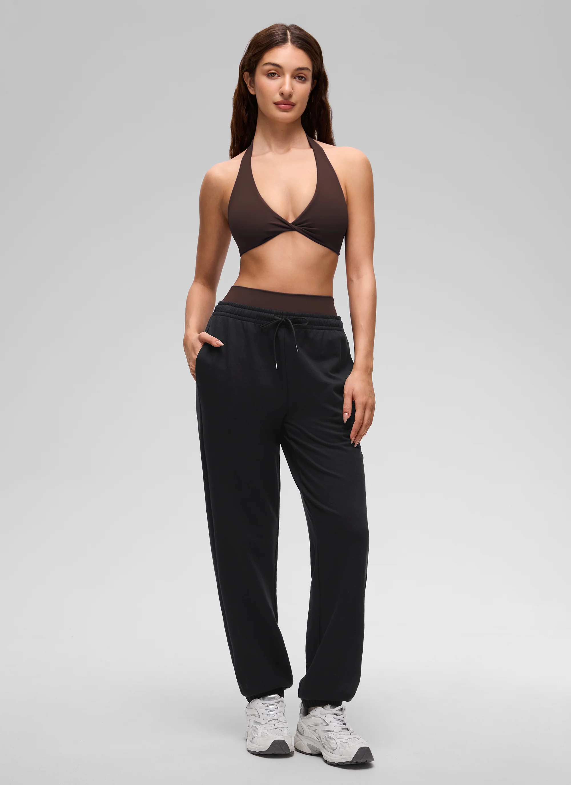 Butterluxe Double Lined Twist Halter Sports Bra - Image 7