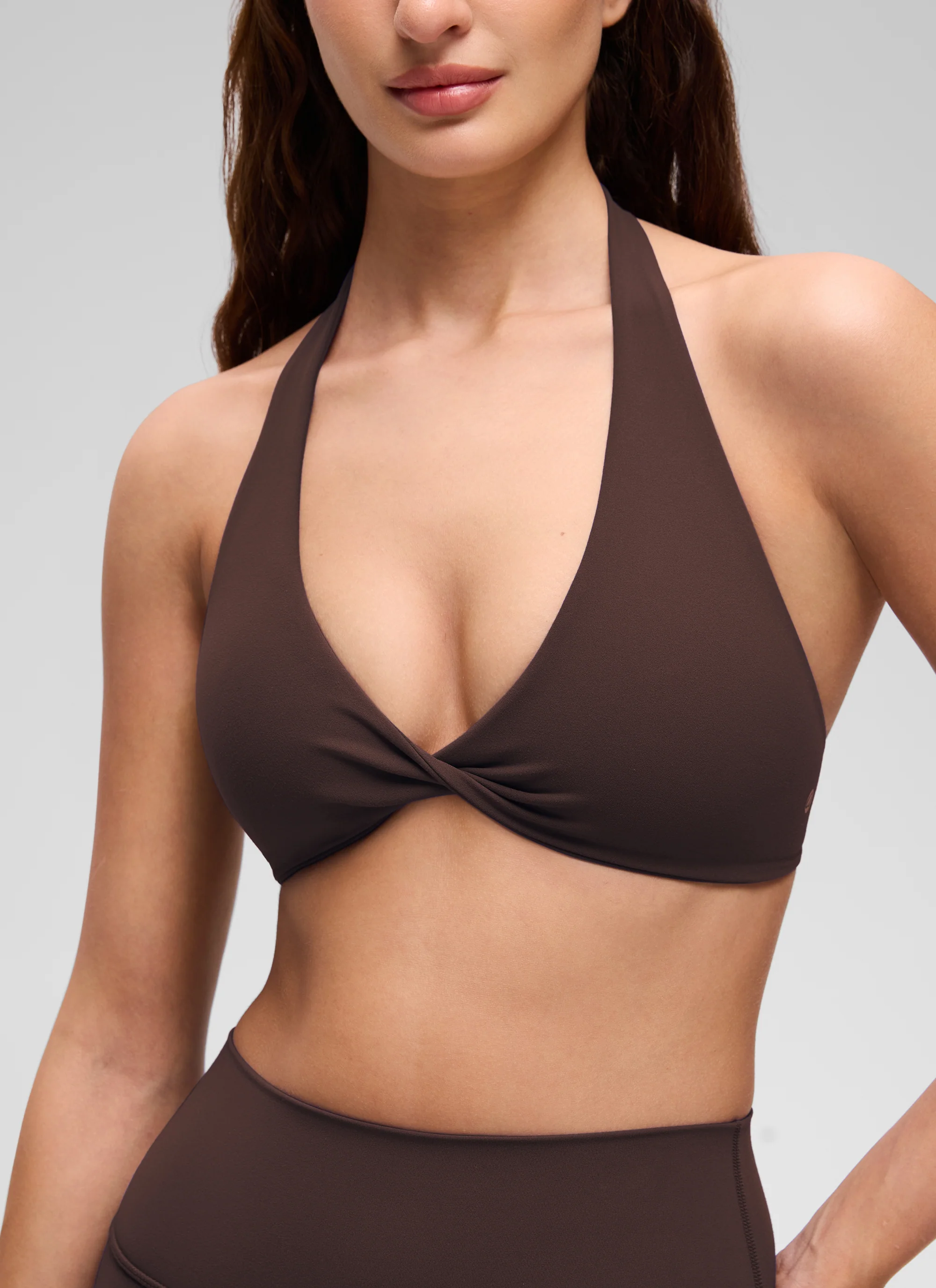 Butterluxe Double Lined Twist Halter Sports Bra - Image 8