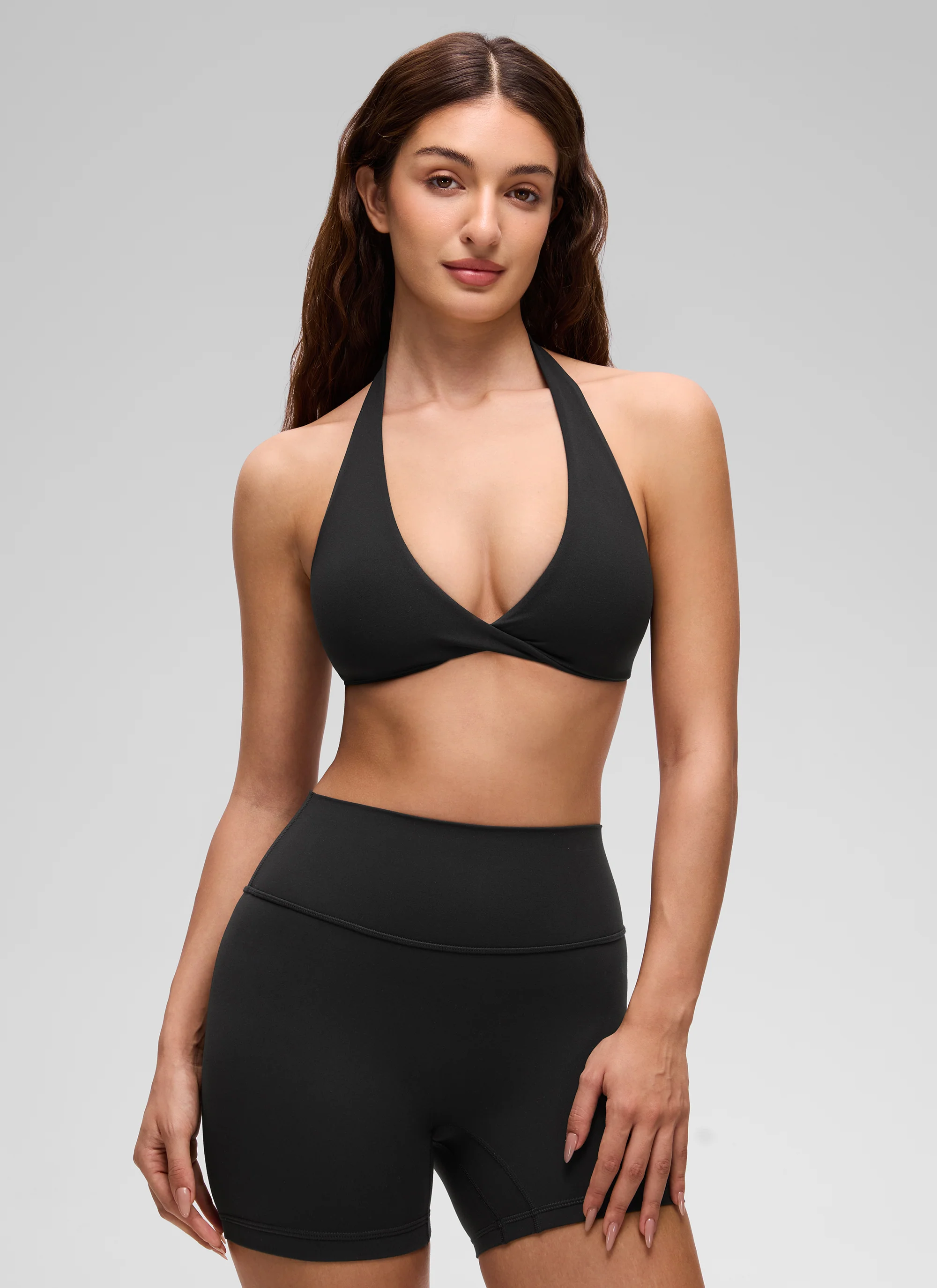 Butterluxe Double Lined Twist Halter Sports Bra - Image 9
