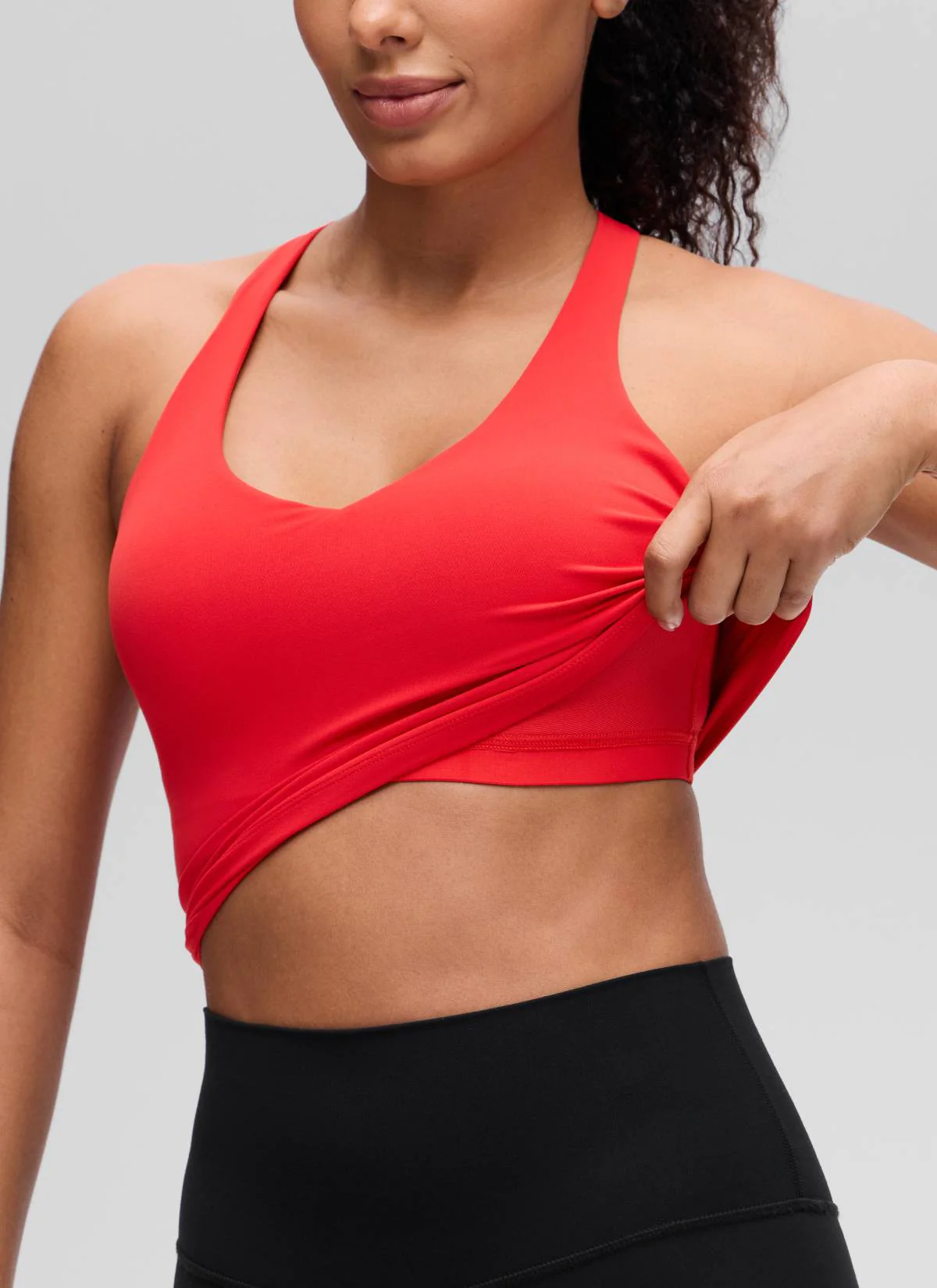 Butterluxe V Neck Racerback Shelf Bra Tank - Image 27