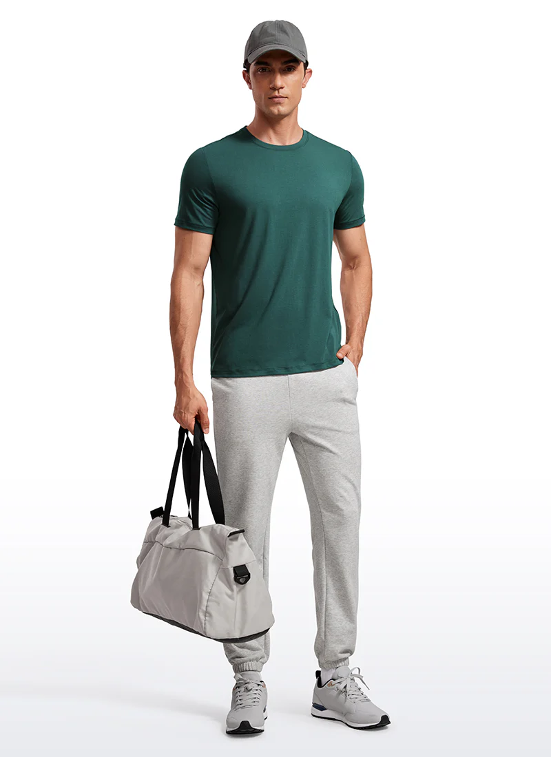 Quick Dry High Crewneck Short Sleeves Shirts - Image 27
