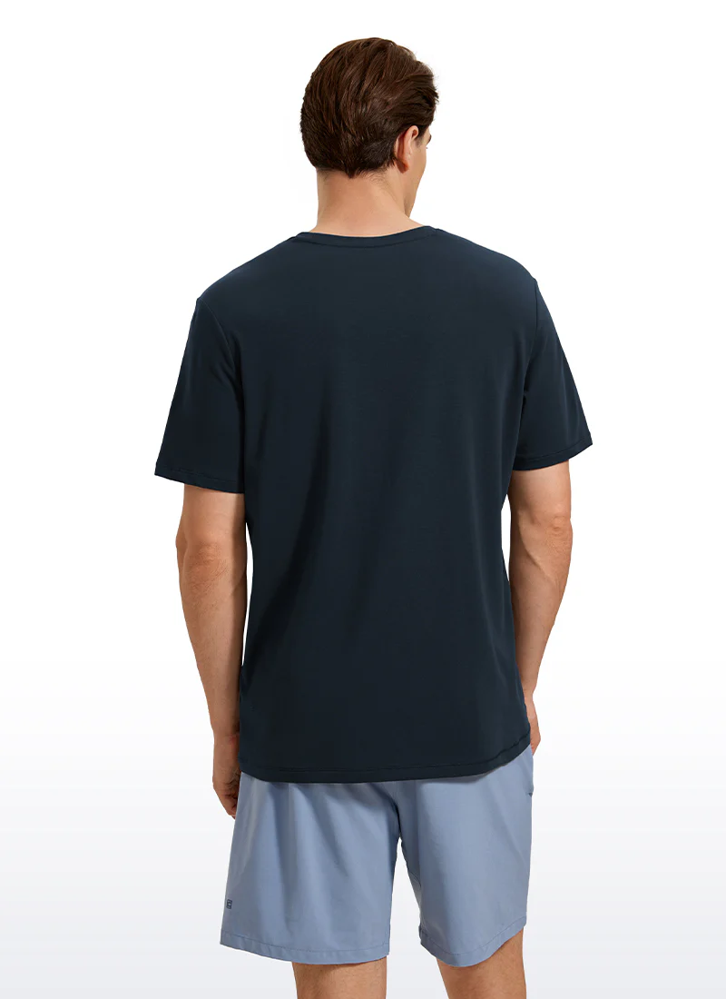 Pima Cotton T-Shirts Short Sleeve Crew Neck - Image 14