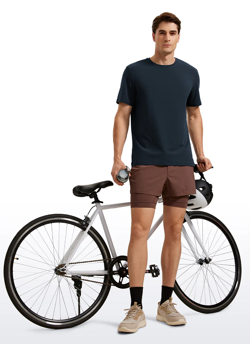 Pima Cotton T-Shirts Short Sleeve Crew Neck - Image 15