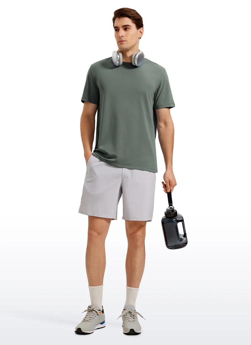 Pima Cotton T-Shirts Short Sleeve Crew Neck - Image 23