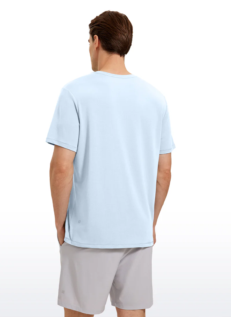 Pima Cotton T-Shirts Short Sleeve Crew Neck - Image 27
