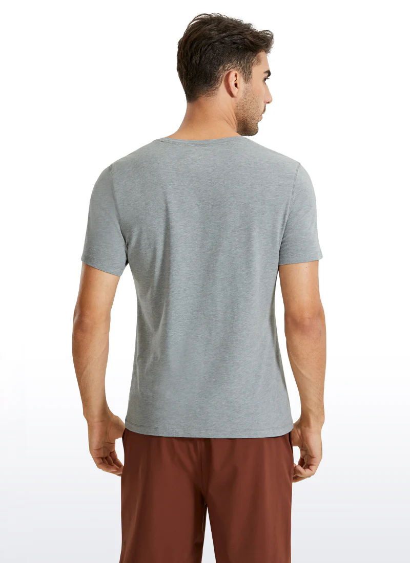 Pima Cotton Henley Short Sleeves - Image 16