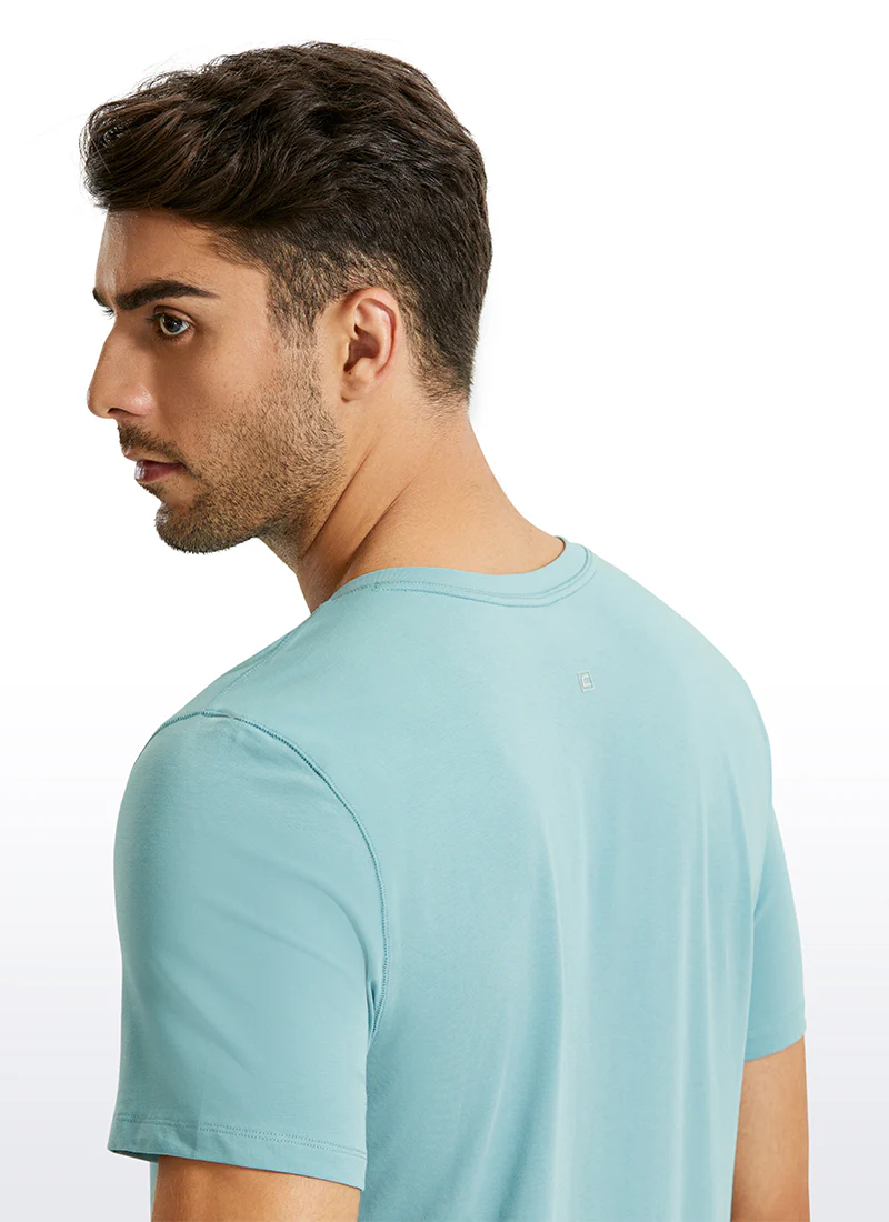 Pima Cotton Henley Short Sleeves - Image 4