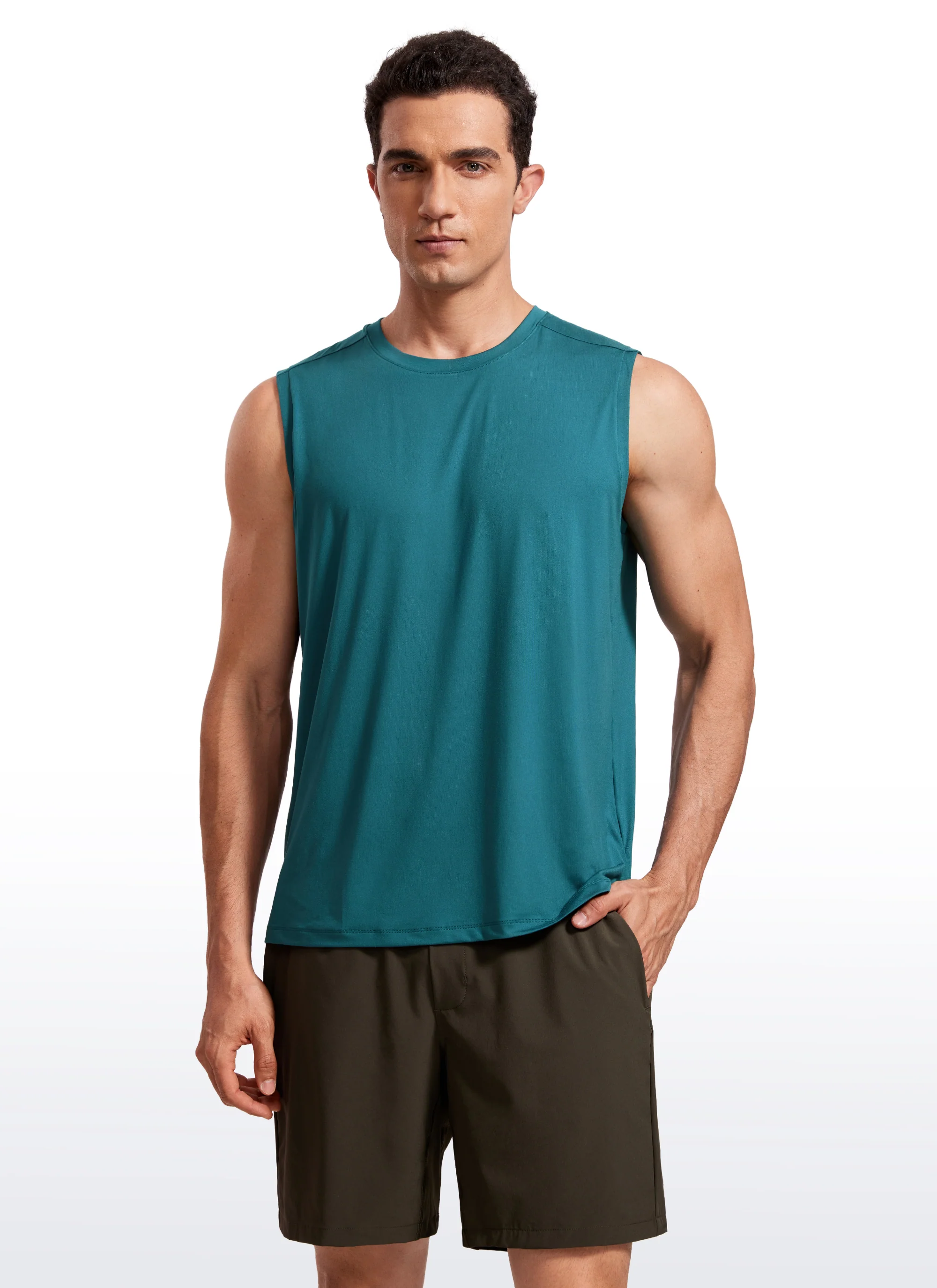 Stretch Quick Dry Tank Tops Crewneck - Image 37