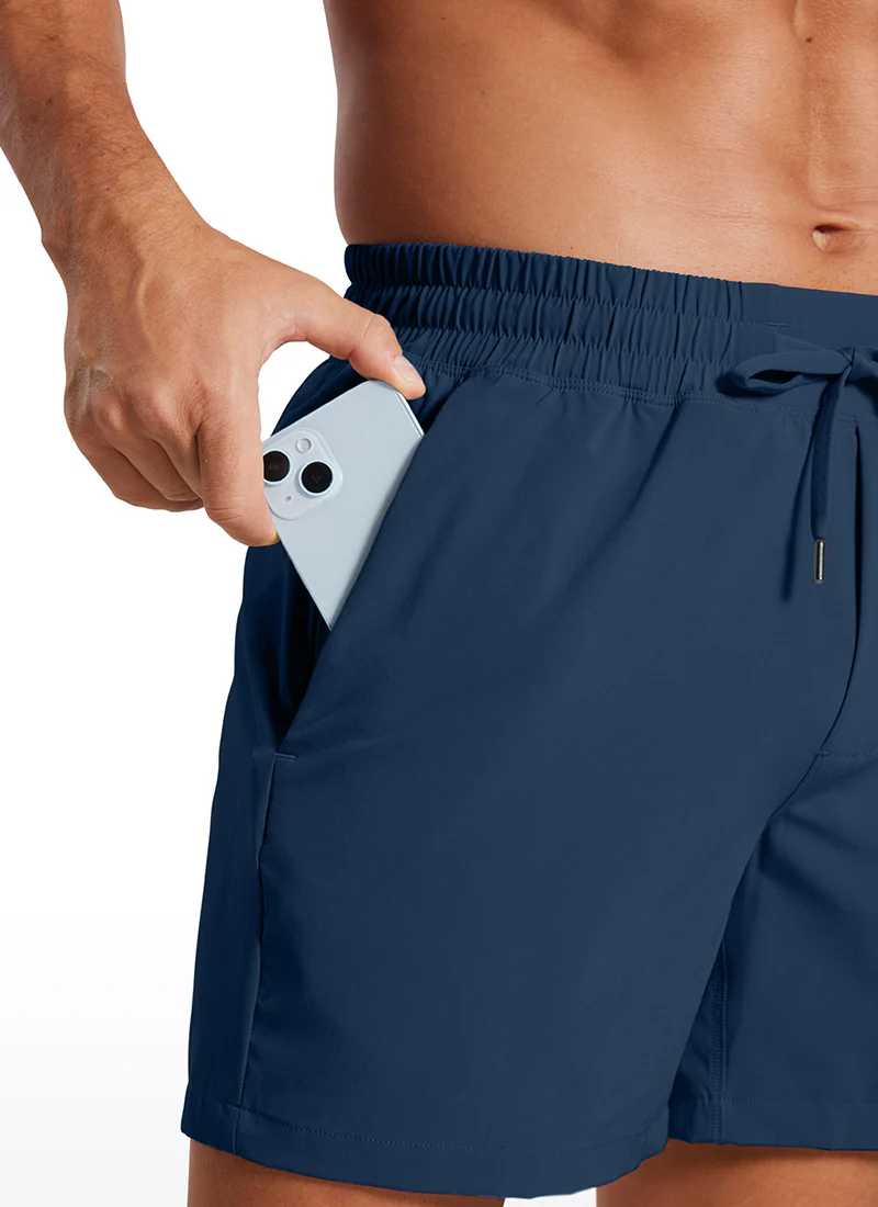 Feathery-Fit 2 in 1 Athletic Shorts 5''- with Pockets - Image 5