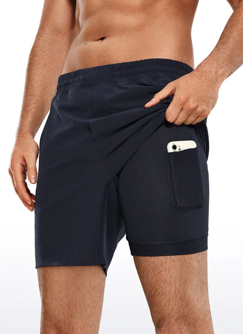 Feathery-Fit Athletic Shorts 7''- Lined - Image 3