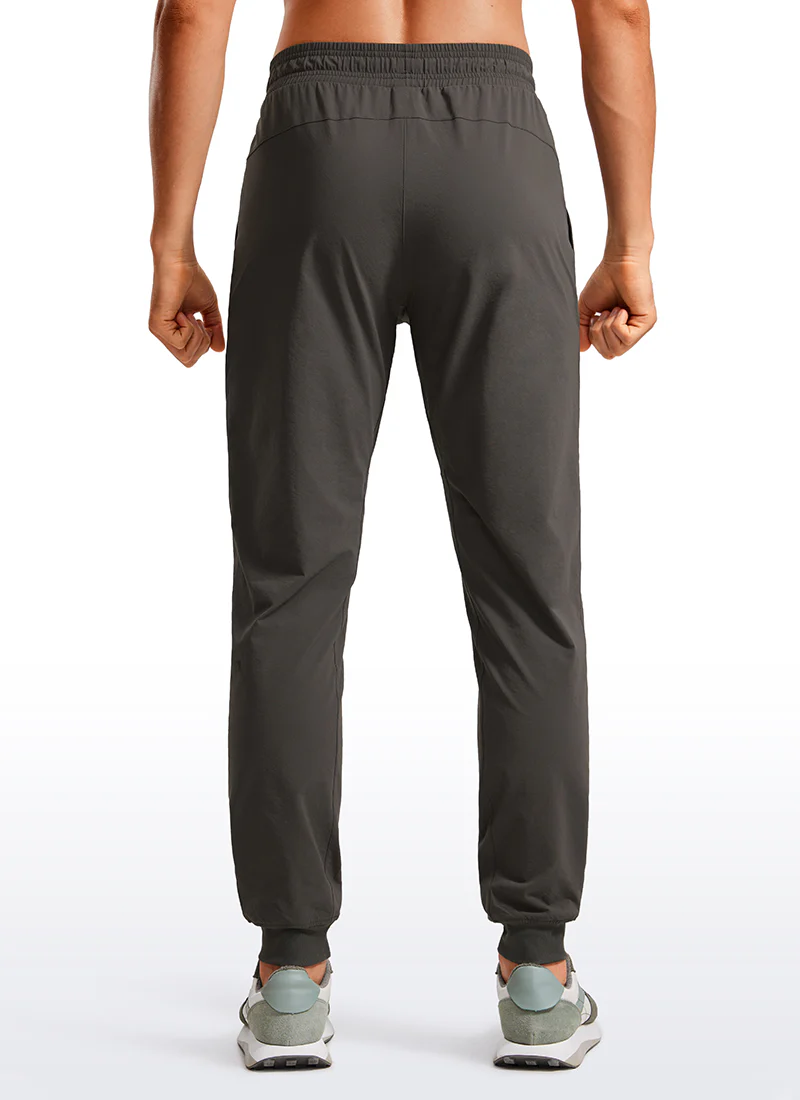 Lightweight Water Resistant Athletic Joggers with Zip Pockets 31" - Image 2