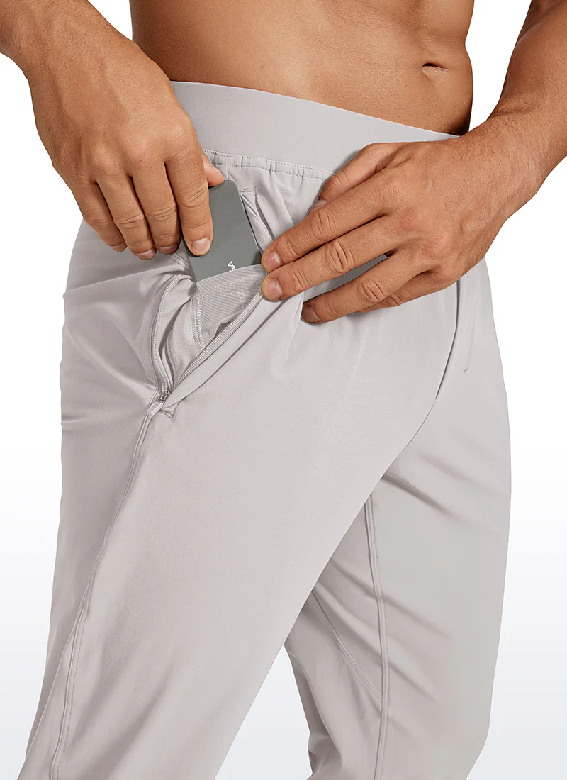 Lightweight Quick Dry Slim-Fit Joggers 29"-Zipper Pockets - Image 32
