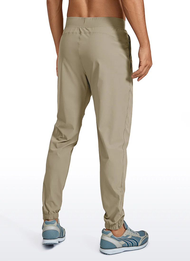 Lightweight Quick Dry Slim-Fit Joggers 29"-Zipper Pockets - Image 34