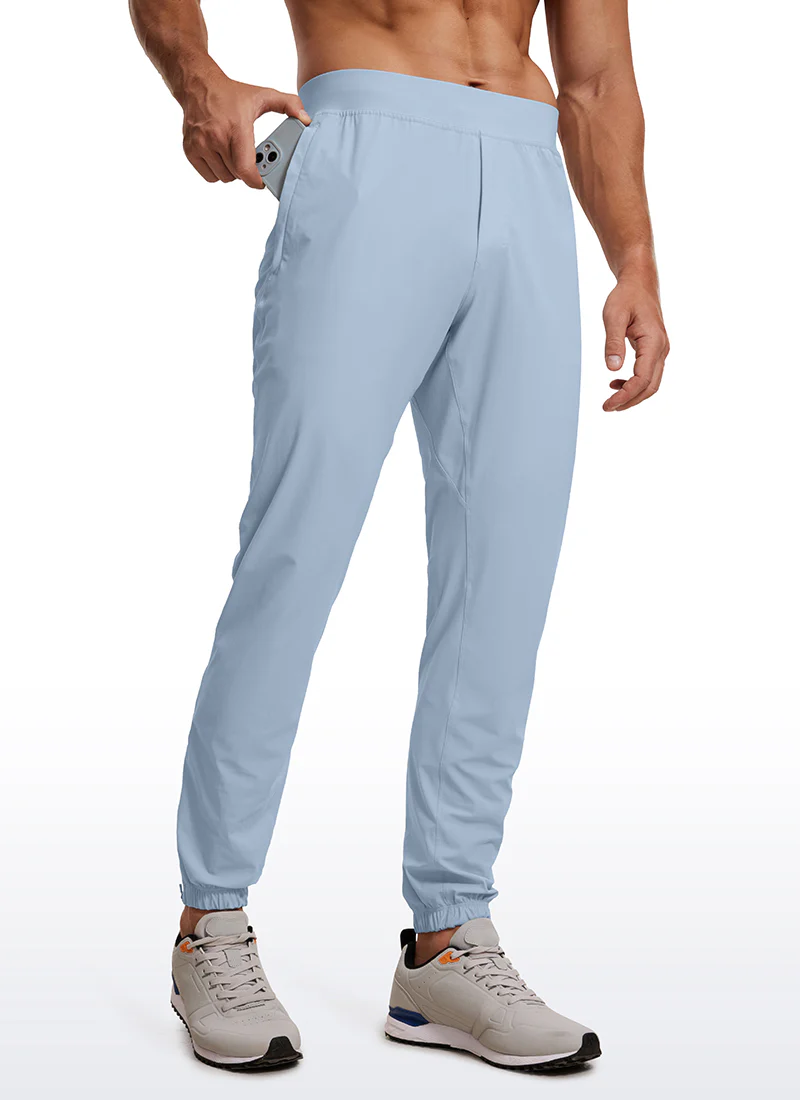 Lightweight Quick Dry Slim-Fit Joggers 29"-Zipper Pockets - Image 36