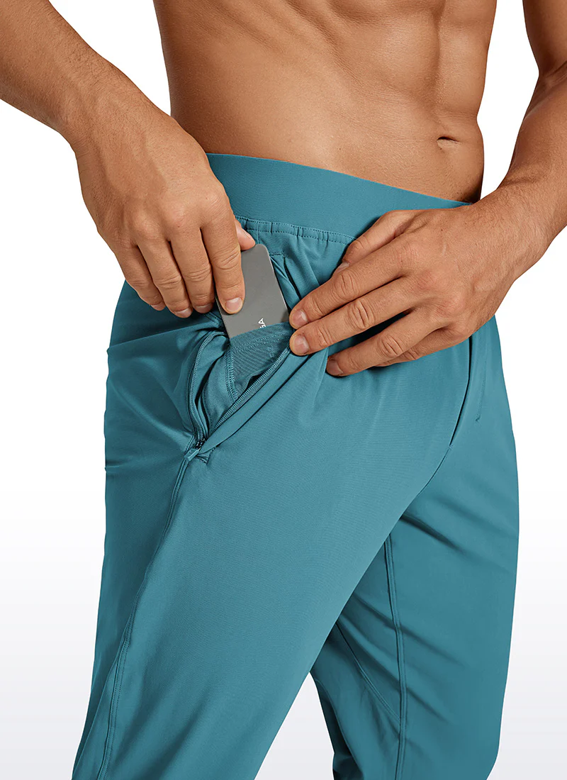 Lightweight Quick Dry Slim-Fit Joggers 29"-Zipper Pockets - Image 6