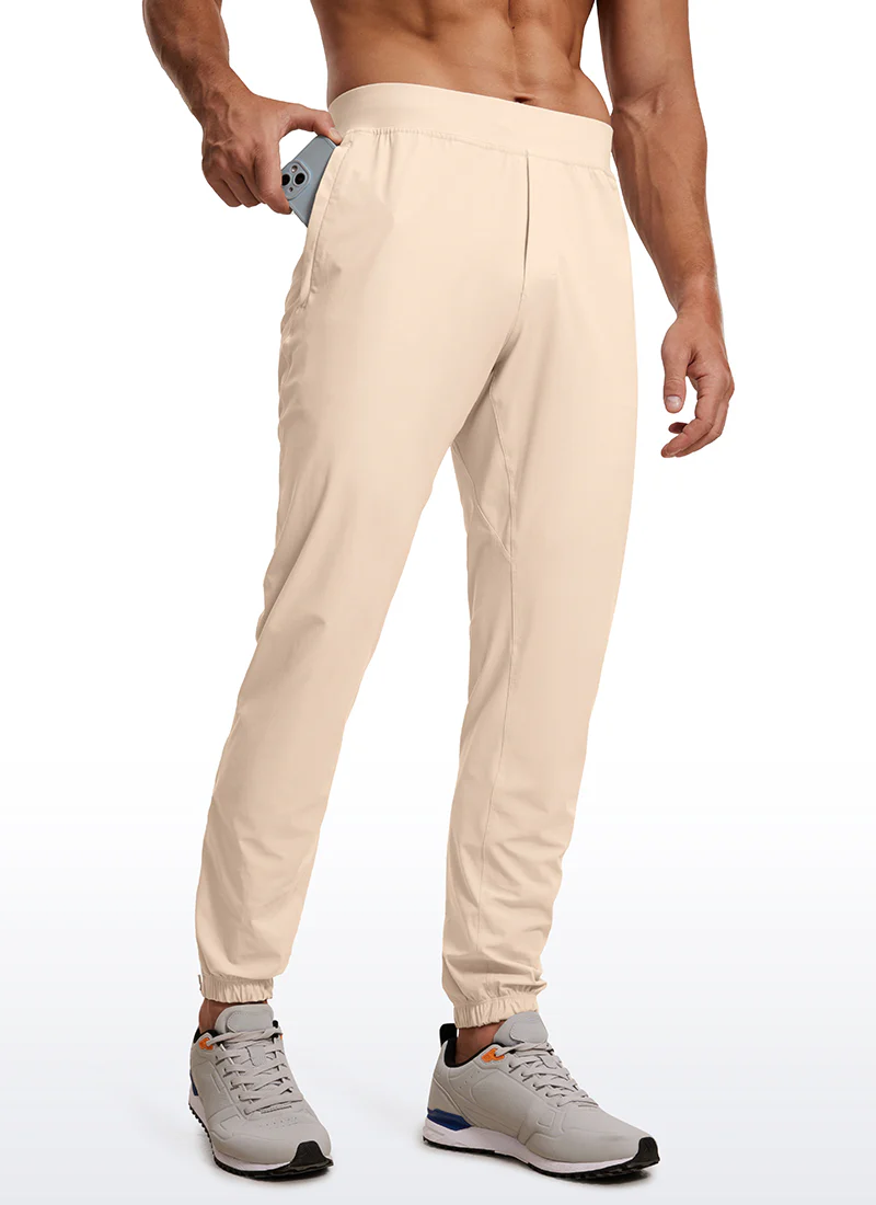 Lightweight Quick Dry Slim-Fit Joggers 29"-Zipper Pockets - Image 7
