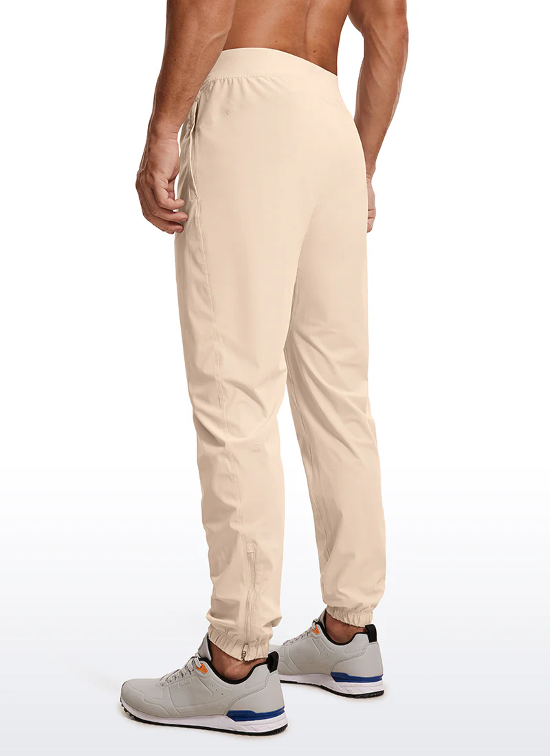 Lightweight Quick Dry Slim-Fit Joggers 29"-Zipper Pockets - Image 8